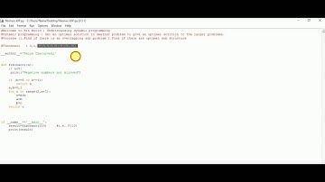 Dynamic programming problem Fibonacci series using Python