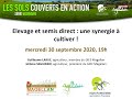 Webinaire les sols couverts en action  elevage et semis direct  30 septembre 2020