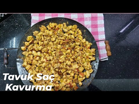 PRATİK VE LEZZETLİ BİR YEMEK????TAVUK SAÇ KAVURMA/BUGÜN NE PİŞİRSEM?