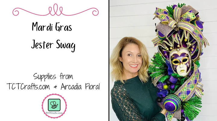 How to Make A Mardi Gras Jester Swag/Wreath-Mard.....