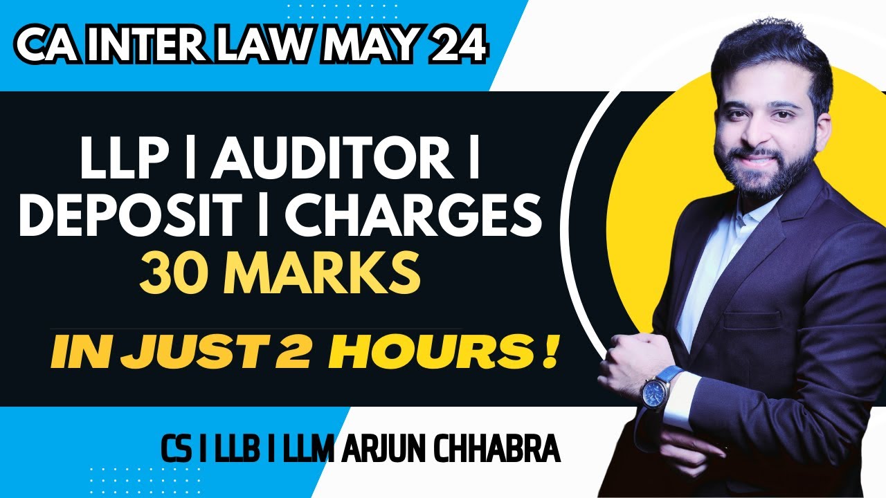 CA INTER LAW REVISION MAY 24 LLP ACT 2008 AUDITOR DEPOSIT CA INTER LAW REVISION MAY 24 LLP ACT 2008 AUDITOR DEPOSIT