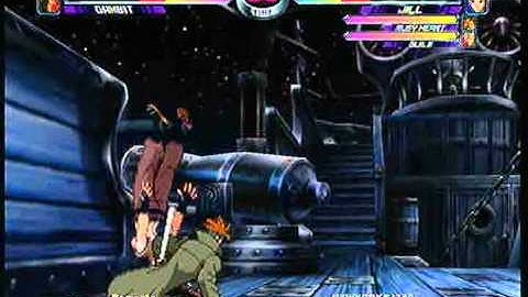 MvC2 Online (360): Brett (Cha/Ice/Gam) vs Josh 360 (Jill/Ruby/Gui) 2 .:6.15.11:.
