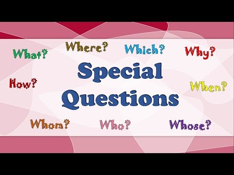 Спеціальні запитання в англійській мові.
