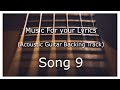 Acoustic guitar backing track for your song song 9