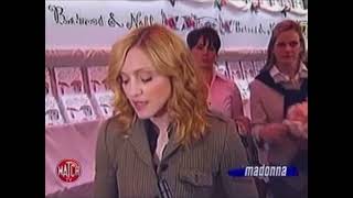 Madonna book release French TV 2003