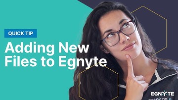 Adding New Files to Egnyte