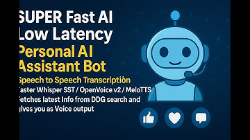 Fast AI Low Latency Personal AI Bot - STS Speech 2 Speech - Faster Whisper/ OpenVoice v2 / MeloTTS