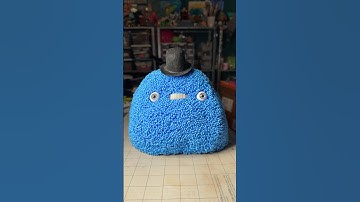 Blue Foam Ball Blob Sculpture
