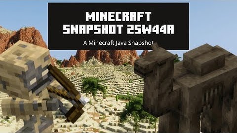 New Skeleton Mob And Camel | Snapshot 25w44a