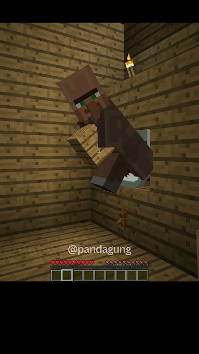 kacau, begini jadinya kalau villager disuruh bikin rumah #minecraft  #minecraftshorts #minecraftjava