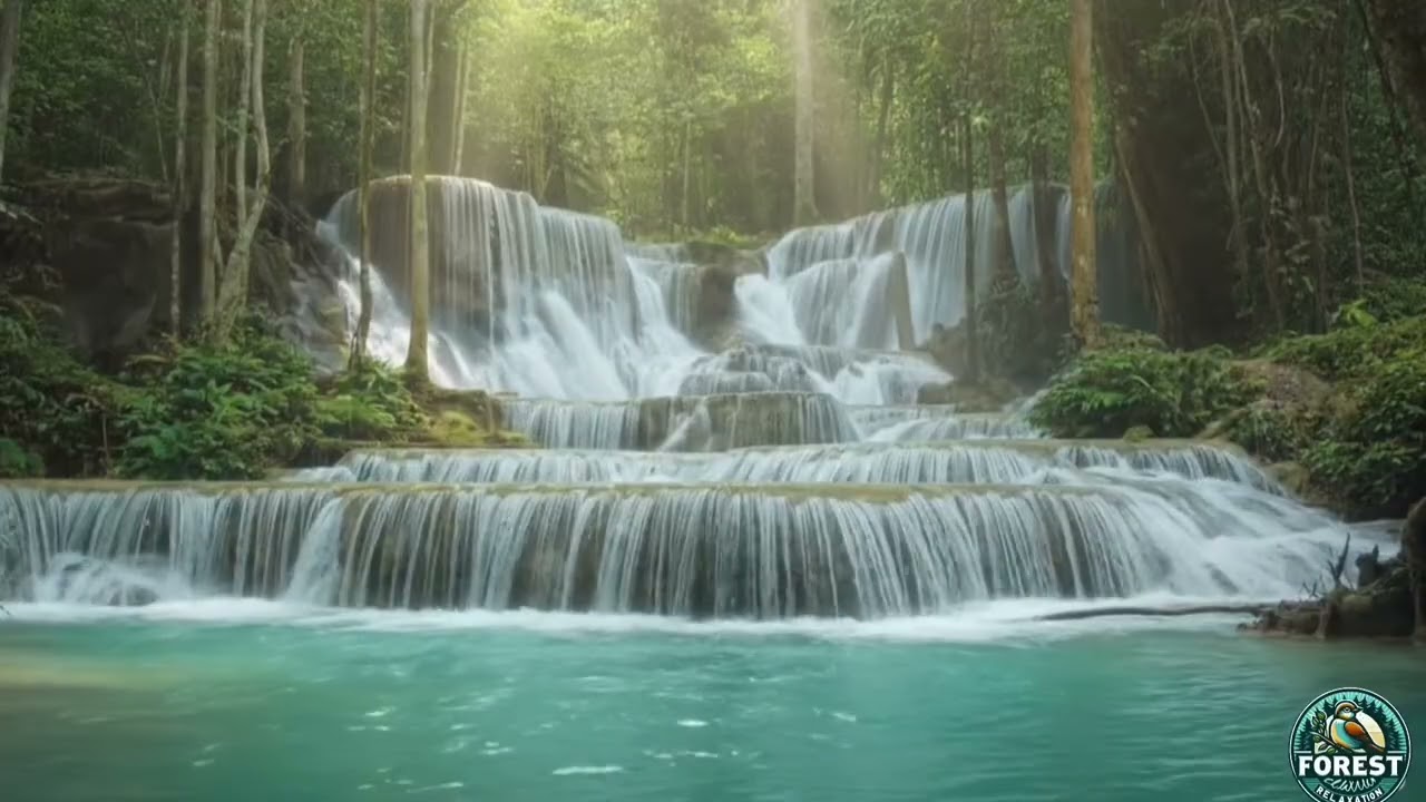 Natural River Sounds ASMR + Relaxing Music – Insomnia Relief | spa | sleep. 