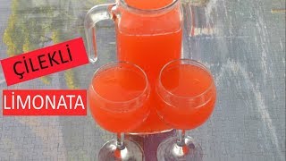 BUZ GİBİ EV YAPIMI NEFİS ÇİLEKLİ LİMONATA - YEMEK TARİFLERİ