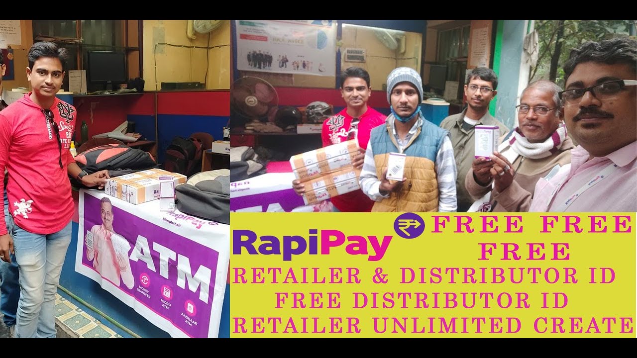 Rapipay aeps Retailer & Distributor id offer (FREE ফ্রি)