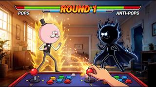 POPS vs ANTI-POPS! ππ - Epic Boss Fight (Healthbars) | Regular Show