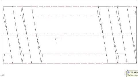 CONVENTIONAL REPRESENTATION OF A RIGHT HAND SQUARE THREAD - MECHANICAL DRAUGHTING N4