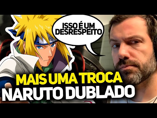 DUBLADOR DO MINATO SE PRONUNCIA SOBRE TROCA NO GAME NARUTO