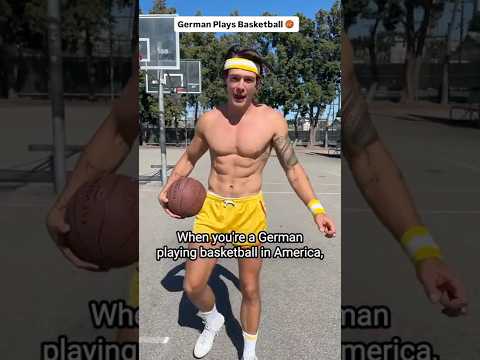 German Playing Basketball