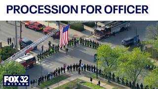 Procession held for Chicago officer killed in hospital shooting
