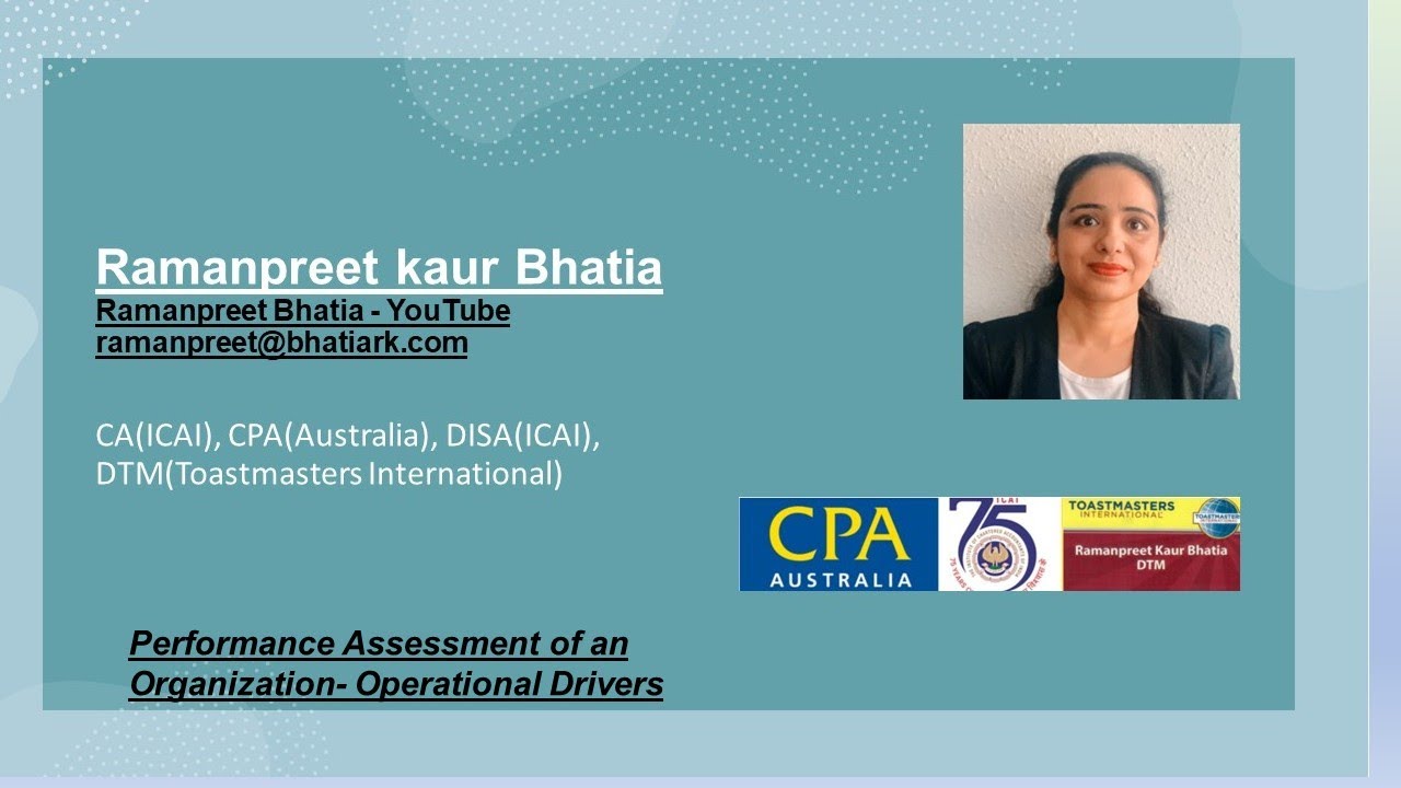 Performance assessment - Operational drivers - YouTube