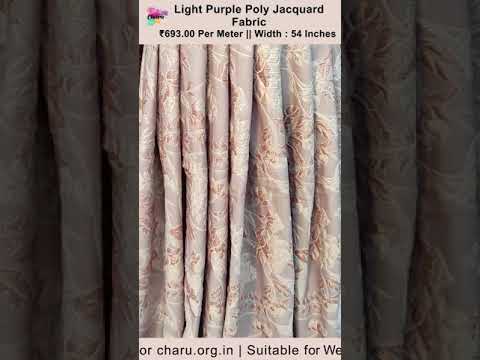 Beautiful Plain Gown By Poly Jacquard Fabric | Poly Jacquard Fabric Draping