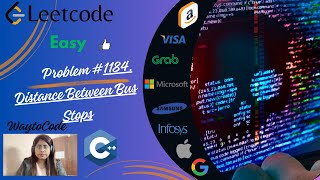 1184. Distance Between Bus Stops | Leetcode problem no. 1184. | C++ |Hindi |Array