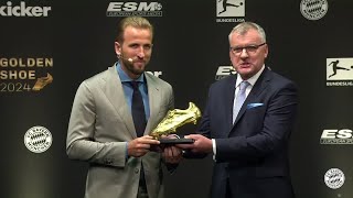 Harry Kane receives European Golden Shoe award