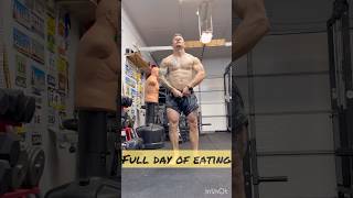 FULL DAY OF EATING🫡 #garagegym #fulldayofeating