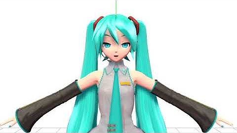 [MMD] PDFT Hatsune Miku Default (Physics & Facial Test)
