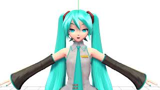 Mmd Pdft Hatsune Miku Default Physics & Facial Test