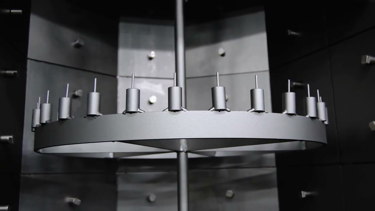 Satellite shot blasting machine with rotating hook type KK-2200