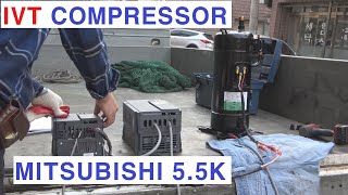MITSUBISHI INVERTER 4 COMPRESSOR TEST FR - E720 D720 3.7K 5.5K 미쓰비시 인버터 에어컨 콤프 에셔 테스트 变频压缩机