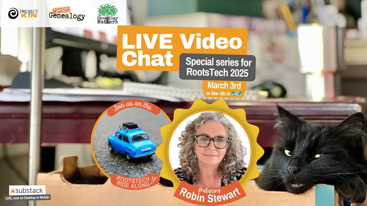 RootsTech Ride Along: Live with Robin Stewart — 3-Mar MT | Pre-show ...