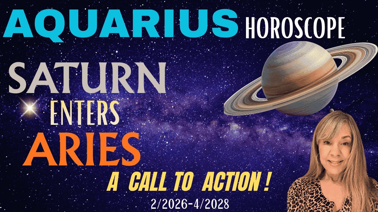 AQUARIUS HOROSCOPE~Saturn Enters Aries ! A CALL TO ACTION !