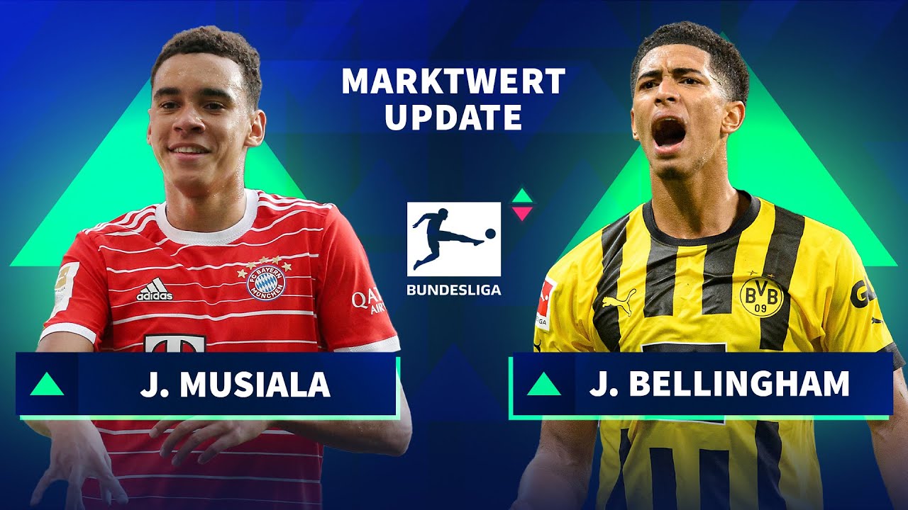 Marktwerte Bundesliga Musiala & Bellingham knacken die 100 MillionenMarke TRANSFERMARKT Marktwerte Bundesliga Musiala & Bellingham knacken die 100 MillionenMarke TRANSFERMARKT