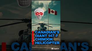 Canadian's Giant CHINOOK CH-147F Helicopter 🥶🥶 #tech #shortvideo #reels #army
