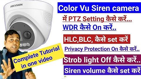 How to enable wdr,3d DNR,Hlc,Blc & Other settings in hikvision Analog color vu HD camera!!