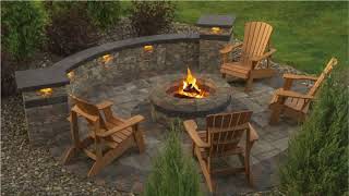 Cement Patio Ideas With Fire Pit