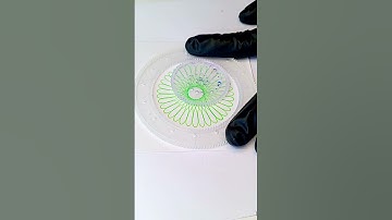How many rotations did the pen make in total? ??🤔 #Spirograph