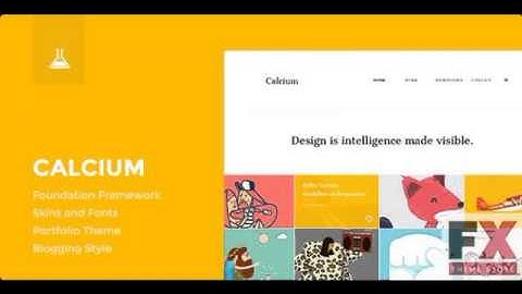 Preview Calcium - Minimalist Portfolio and Blogging Theme TF