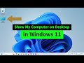 Show my computer icon this pc on desktop in windows 1110