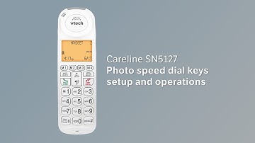 Photo speed dial keys setup and operations with VTech Careline SN5127
