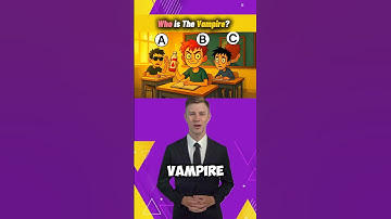 Who is the vampire? #quiz #riddles #quizchallenge #brainteaser #ytshorts #foryou