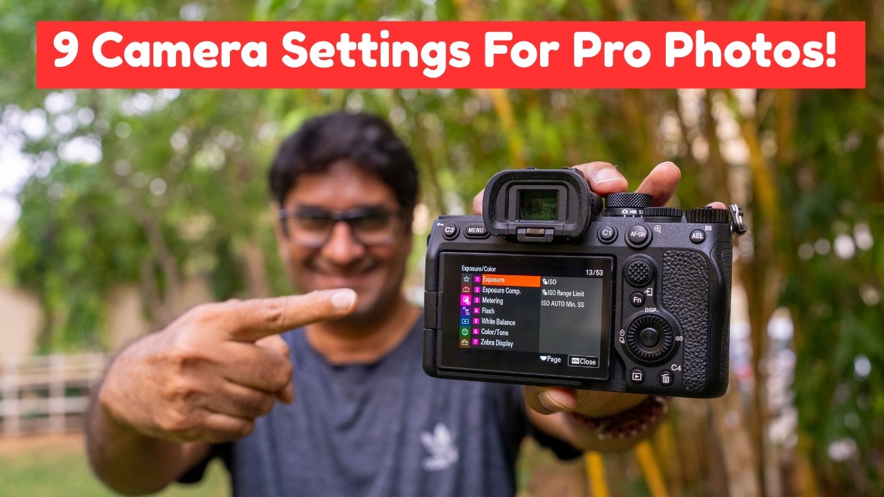 Camera Level Setting 9 Must Know Camera Settings For Pro Level Photoshoots ( Works on Any ...