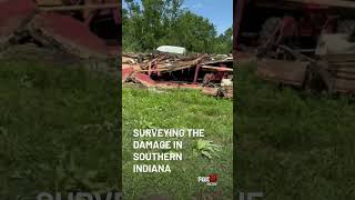 Tornado touchdown in Southeastern Indiana