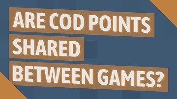 Are CoD points shared between games?
