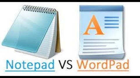 Difference Between Note pad & Word pad