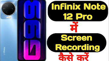 How to record screen in Infinix Note 12 Pro with audio || Infinix Note 12 Pro screen recording