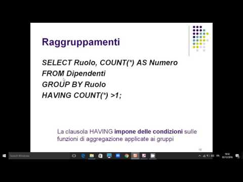 Video: Qual è l'uso della clausola using in SQL?