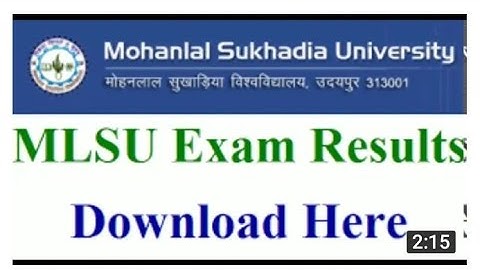 MLSU Result 2020 Latest Update Today 27/10/2020।। MLSU MA Previous Year results 2020