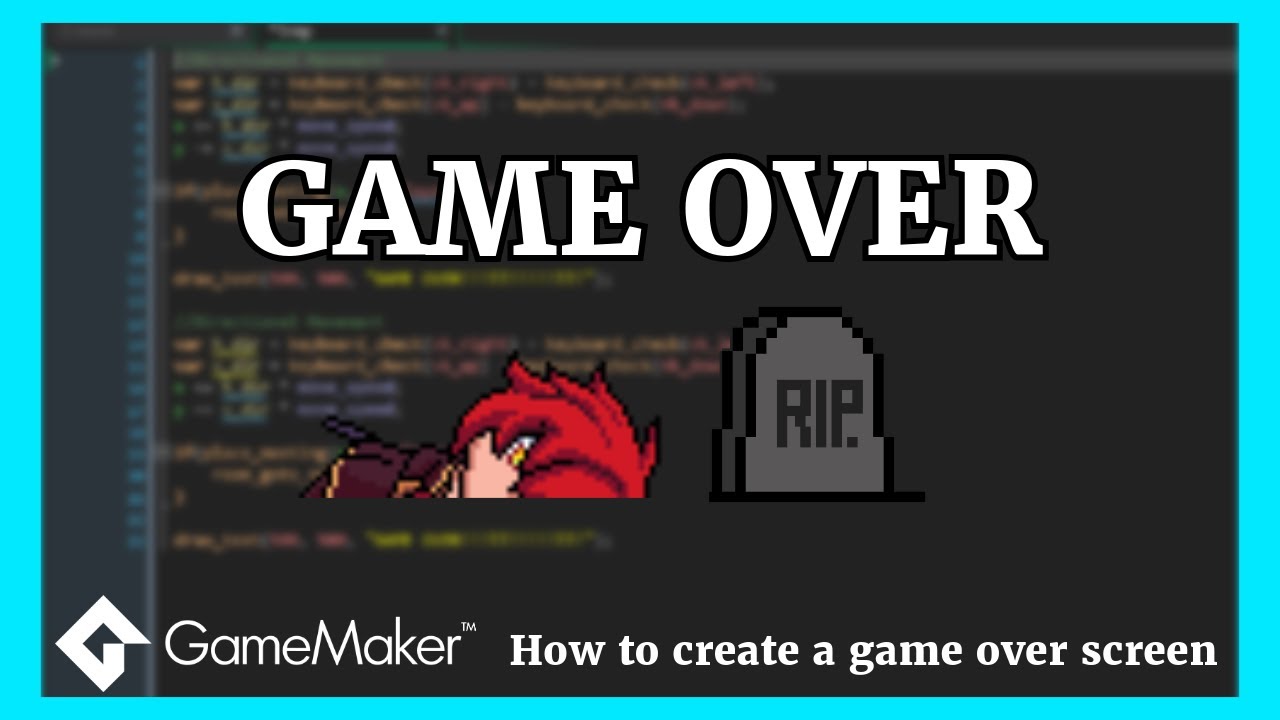 GameOver Screen Gamemaker (For Beginners) - YouTube